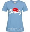 Женская футболка Beauty Голубой фото
