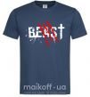 Чоловіча футболка Beast Темно-синій фото