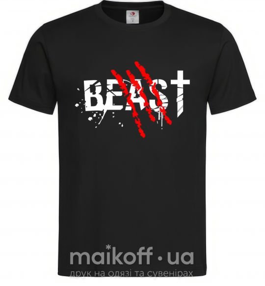 Чоловіча футболка Beast Чорний фото