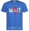 Чоловіча футболка Beast Яскраво-синій фото