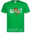 Чоловіча футболка Beast Зелений фото