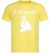 Мужская футболка I asked Лимонный фото