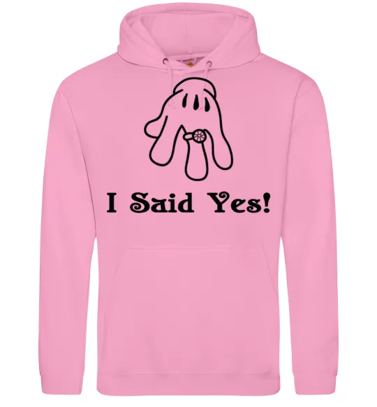 Жіноча толстовка (худі) I Said Yes version 2 Рожевий фото