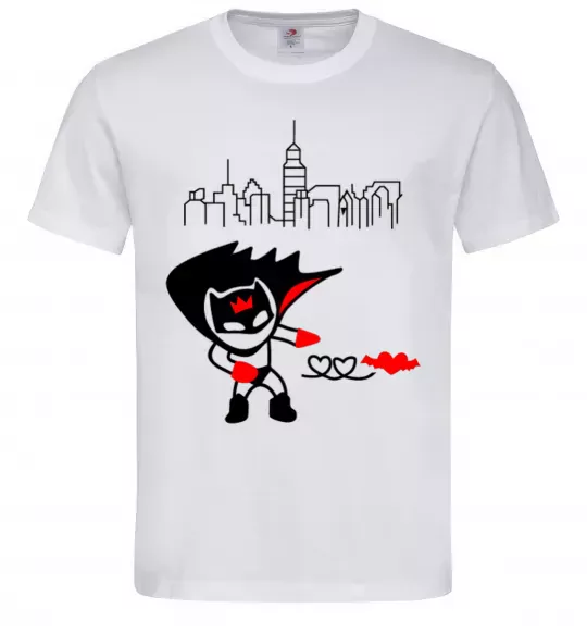 Чоловіча футболка Bat boy Білий фото