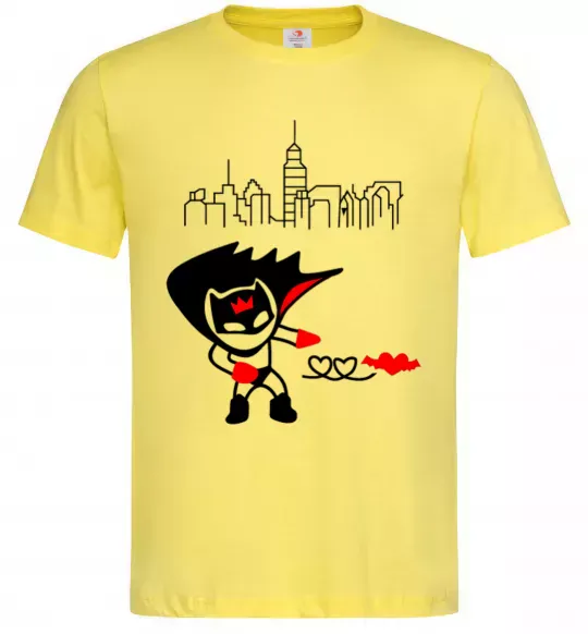 Чоловіча футболка Bat boy Лимонний фото