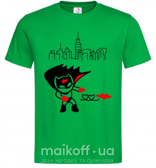 Мужская футболка Bat boy Зеленый фото