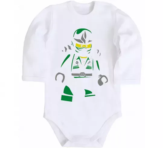 Детский боди Lego Ninja Белый фото