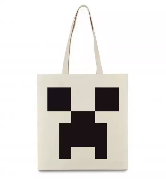 Еко-сумка Minecraft logo Бежевий фото