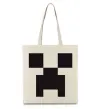 Еко-сумка Minecraft logo Бежевий фото