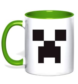 Чашка с цветной ручкой Minecraft logo Чашка с цветной ручкой Minecraft logo