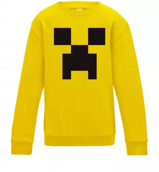 Детский Свитшот Minecraft logo Солнечно желтый фото