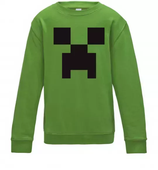 Детский Свитшот Minecraft logo Лаймовый фото