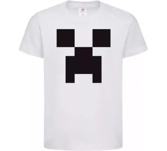Дитяча футболка Minecraft logo Білий фото