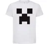 Дитяча футболка Minecraft logo Білий фото