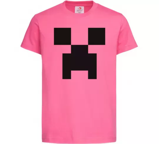 Дитяча футболка Minecraft logo Яскраво-рожевий фото