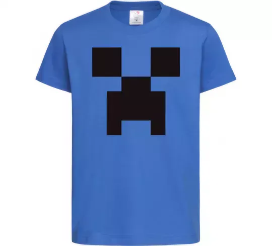 Дитяча футболка Minecraft logo Яскраво-синій фото