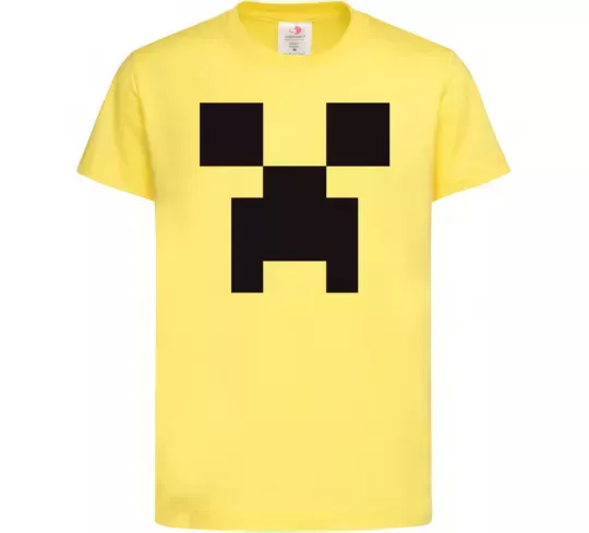 Дитяча футболка Minecraft logo Лимонний фото