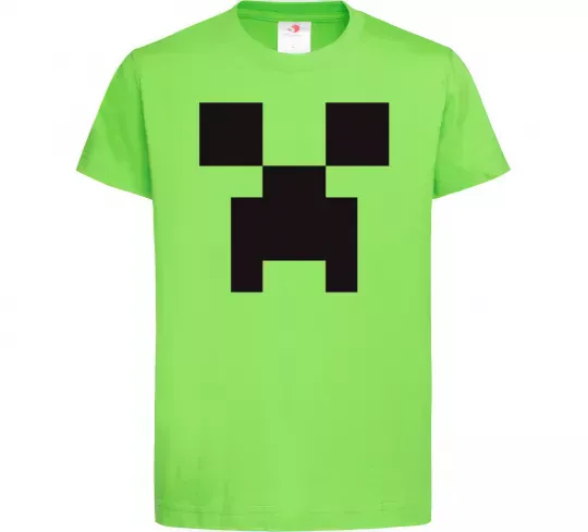 Дитяча футболка Minecraft logo Лаймовий фото