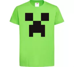 Дитяча футболка Minecraft logo Лаймовий фото
