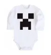 Дитячий бодік Minecraft logo Білий фото