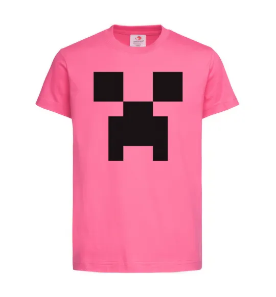 Детская футболка Minecraft logo Ярко-розовый фото