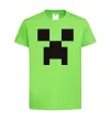 Детская футболка Minecraft logo Лаймовый фото