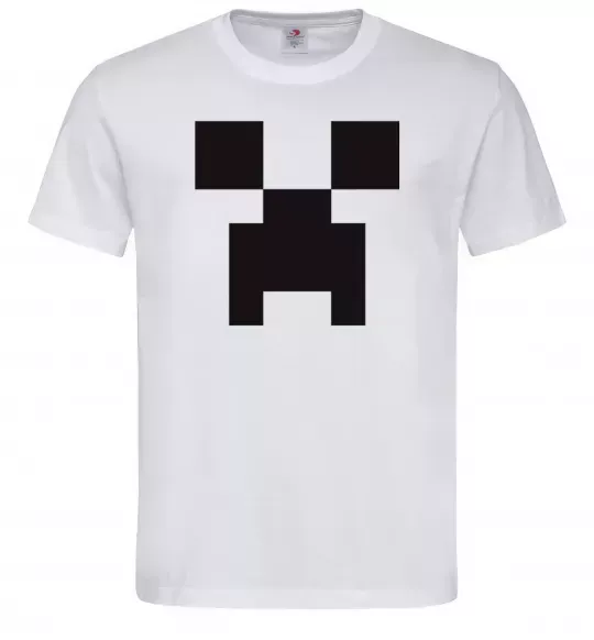Мужская футболка Minecraft logo Белый фото