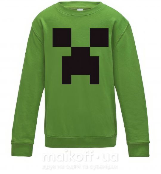 Детский Свитшот Minecraft logo Лаймовый фото