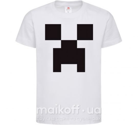 Дитяча футболка Minecraft logo Білий фото