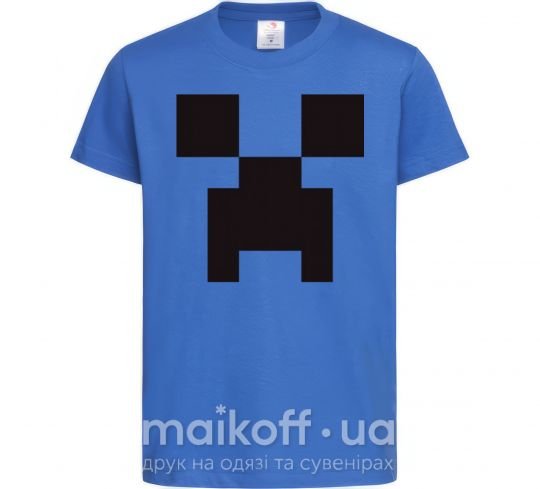 Дитяча футболка Minecraft logo Яскраво-синій фото