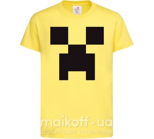 Дитяча футболка Minecraft logo Лимонний фото