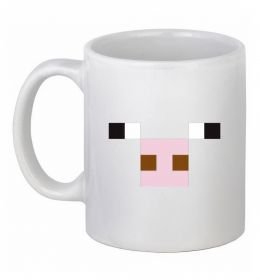 Чашка керамическая Minecraft pig