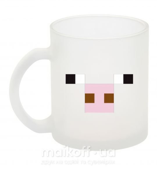 Чашка стеклянная Minecraft pig Фроузен фото