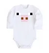 Детский боди Minecraft pig Белый фото