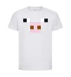 Дитяча футболка Minecraft pig Білий фото