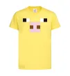 Дитяча футболка Minecraft pig Лимонний фото