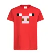 Дитяча футболка Minecraft pig Червоний фото