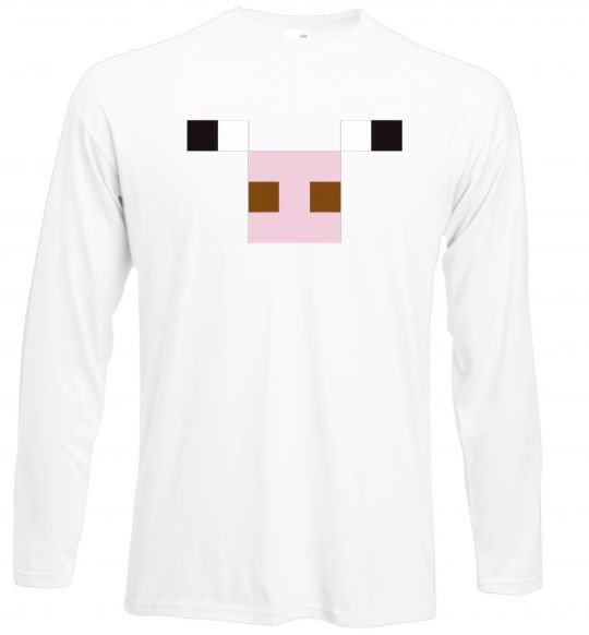 Реглан Minecraft pig Білий фото