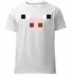 Чоловіча преміум футболка Minecraft pig Білий фото