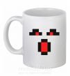 Чашка керамічна Minecraft evil Білий фото