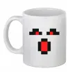 Чашка керамічна Minecraft evil Білий фото