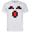 Мужская футболка Minecraft evil Белый фото