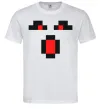 Мужская футболка Minecraft evil Белый фото