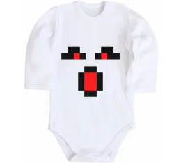 Дитячий бодік Minecraft evil Білий фото