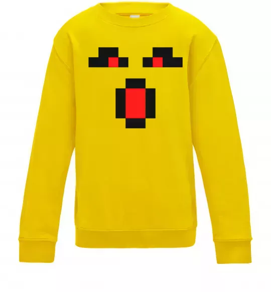 Детский Свитшот Minecraft evil Солнечно желтый фото
