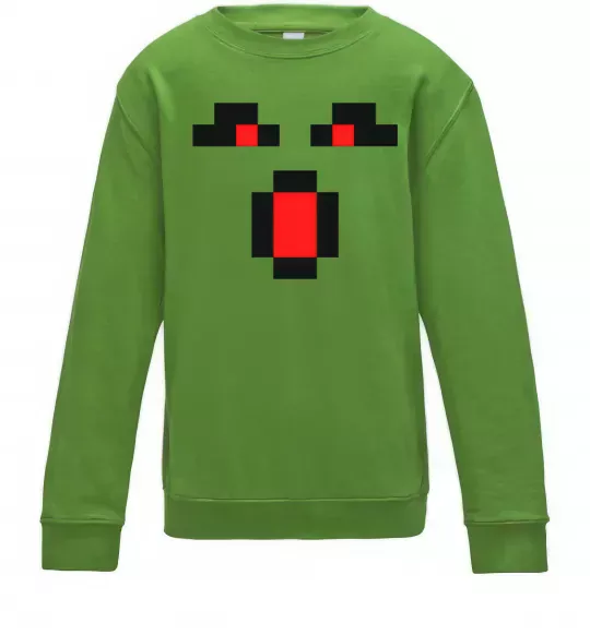 Детский Свитшот Minecraft evil Лаймовый фото