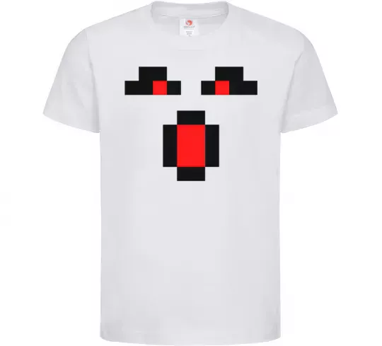 Детская футболка Minecraft evil Белый фото