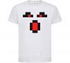 Детская футболка Minecraft evil Белый фото