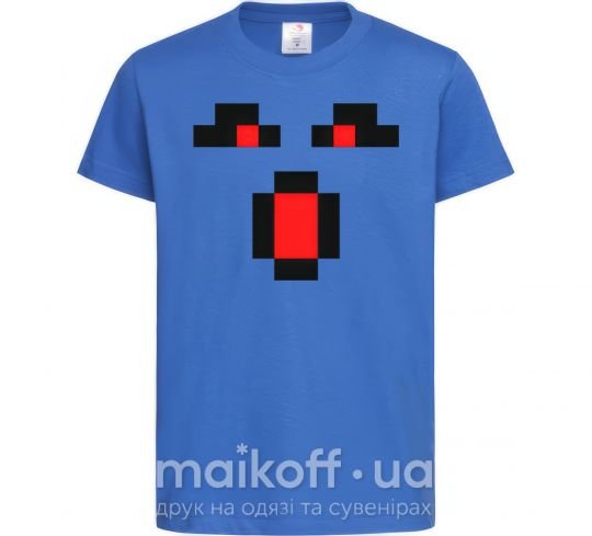 Дитяча футболка Minecraft evil Яскраво-синій фото