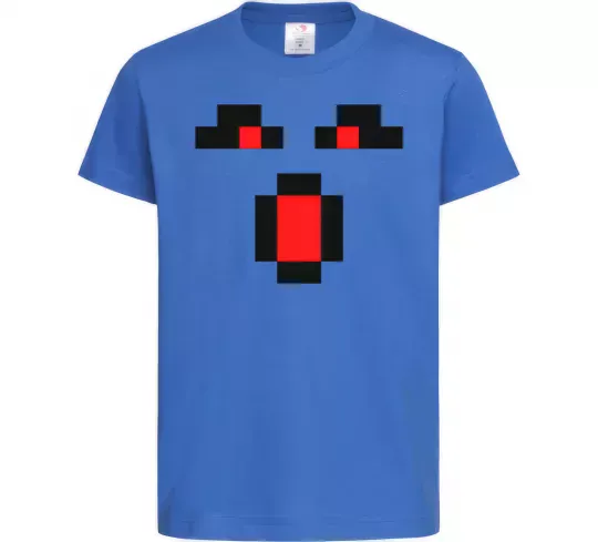 Детская футболка Minecraft evil Ярко-синий фото